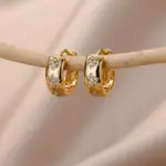 Pendiente de estrella de circón para mujer y niña, pendiente Piercing de aro de acero inoxidable y2k 2023, nuevos accesorios de joyería, aretes, envío gratis 24