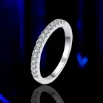 100% Pass Diamond Tester Pen Moissanite Anillo de cola única para mujer Banda de diamantes de boda a juego para mujer Anillo de plata de ley 925 4 100% Pass Diamond Tester Pen Moissanite Anillo de cola única para mujer Banda de diamantes de boda a juego para mujer Anillo de plata de ley 925 4