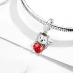 Abalorios de pulpo Kapibala y mariposa de perro bonito de Plata de Ley 925, aptos para pulsera Original Pan, brazalete, joyería DIY de alta calidad 66