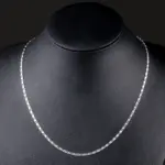 Nuevas cadenas planas finas de Plata de Ley 925 de 2MM para clavícula, collares para hombres y mujeres, joyería para fiesta y boda, regalos de Navidad de 40-75cm 6