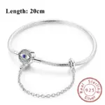 Pulsera Original de Plata de Ley 925, pulsera con dijes de 17-20CM, pulsera de corazón para mujer, pulsera, dijes, regalos de joyería de cumpleaños 35 Pulsera Original de Plata de Ley 925, pulsera con dijes de 17-20CM, pulsera de corazón para mujer, pulsera, dijes, regalos de joyería de cumpleaños 35