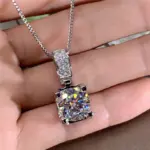 collar de lujo para mujer, Circonia cúbica redonda grande, accesorios sencillos y elegantes para mujer, joyería nueva moda 2021 2