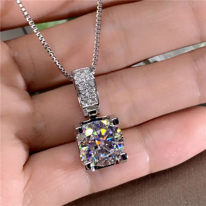 collar de lujo para mujer, Circonia cúbica redonda grande, accesorios sencillos y elegantes para mujer, joyería nueva moda 2021 2
