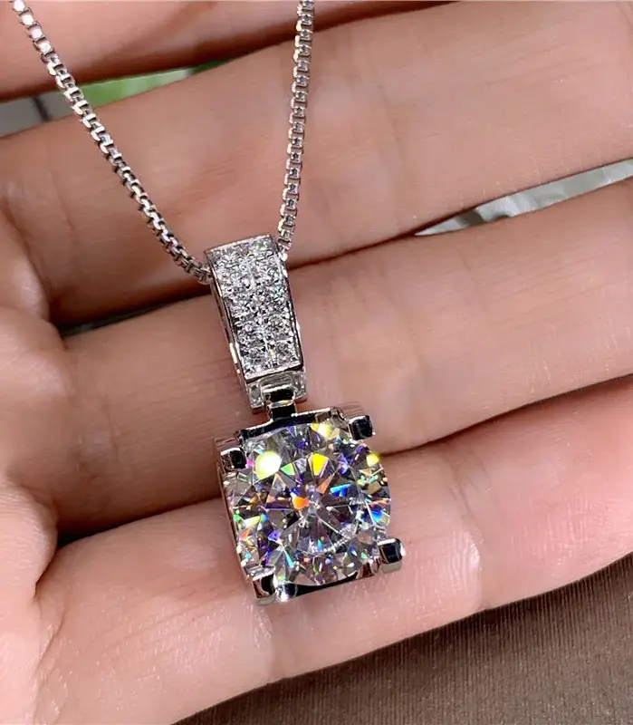 collar de lujo para mujer, Circonia cúbica redonda grande, accesorios sencillos y elegantes para mujer, joyería nueva moda 2021 2