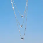 Collar con colgante de circón para mujer, gargantilla de cadena multicapa, joyería brillante para fiesta, regalo de moda 6 Collar con colgante de circón para mujer, gargantilla de cadena multicapa, joyería brillante para fiesta, regalo de moda 6