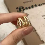 Pendientes de Aro Circulares de Acero Inoxidable Color Dorado para Mujer, Pendientes Simples de Doble Aro con Circonita Cúbica, Joyería para Perforación de Cartílago 17