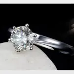 Anillos de boda finos para hombres y mujeres, regalo de plata de ley S925, cristal austriaco, anillo de propuesta de compromiso, joyería Bague Femme 3