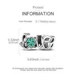 Nuevo Abalorio de plata de ley 925, colgante de trébol de cuatro hojas para pulsera Original, collar, regalos DIY para mujer 49 Nuevo Abalorio de plata de ley 925, colgante de trébol de cuatro hojas para pulsera Original, collar, regalos DIY para mujer 49