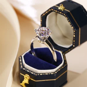 Perder dinero venta solitario Color plata anillo 7mm AAAA circón CZ compromiso anillos de boda para mujer anillo 1