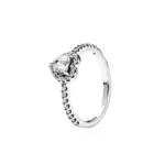 Anillo de plata 925 con piedra de corazón, nuevo superventas, anillos blancos y rosas, adecuados para cualquier ocasión, regalo de cumpleaños DIY a juego 6