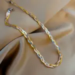 ollar de cadena de serpiente cruzada 3 en 1 para mujer y niña, pulseras de acero inoxidable 316L, conjunto de joyería impermeable a la moda, nuevo 4