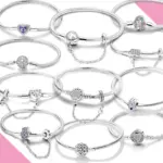 Pulseras de cuentas con cierre de cadena de serpiente Original de plata 925, dijes, joyería DIY para mujer 1