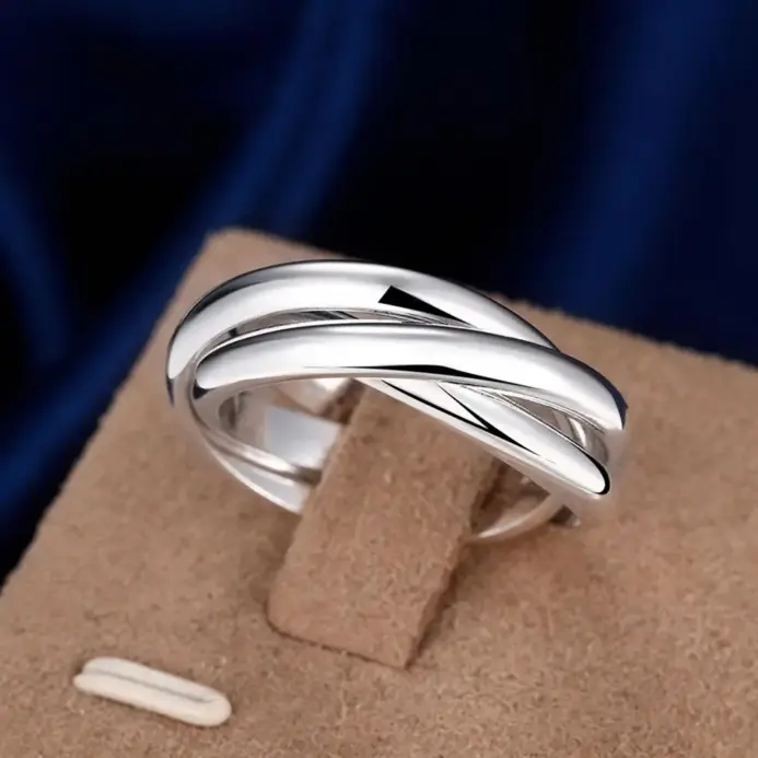 Envío gratis para mujer, boda, hermoso encanto, moda para mujer, 925 anillos de plata esterlina, joyería, bonito regalo para amante 1