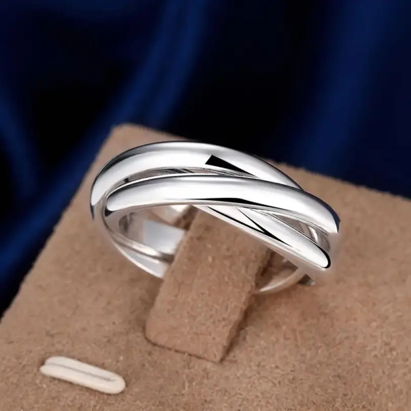 Envío gratis para mujer, boda, hermoso encanto, moda para mujer, 925 anillos de plata esterlina, joyería, bonito regalo para amante 1
