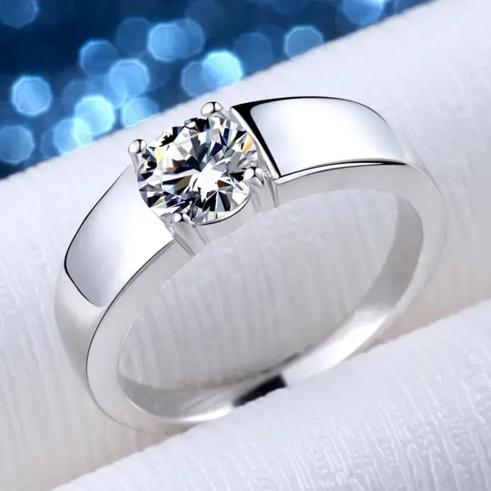 Nuevos dijes, 925 anillos de plata esterlina para mujer, impresionante cristal brillante, tamaño 7/8/9/10, joyería de boda de moda, regalos de navidad 1