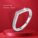 Anillos de boda de moissanita de 5 piedras, banda de media eternidad de corte brillante redondo, anillo de boda de diamante de laboratorio de plata 925 de 3mm para mujeres y hombres 20 Anillos de boda de moissanita de 5 piedras, banda de media eternidad de corte brillante redondo, anillo de boda de diamante de laboratorio de plata 925 de 3mm para mujeres y hombres 20