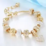Pulsera de amor con cuentas de varios elementos para mujer, accesorios de joyería para la familia, regalo de vacaciones de fiesta de vestir diario, 1 unidad, 005 5