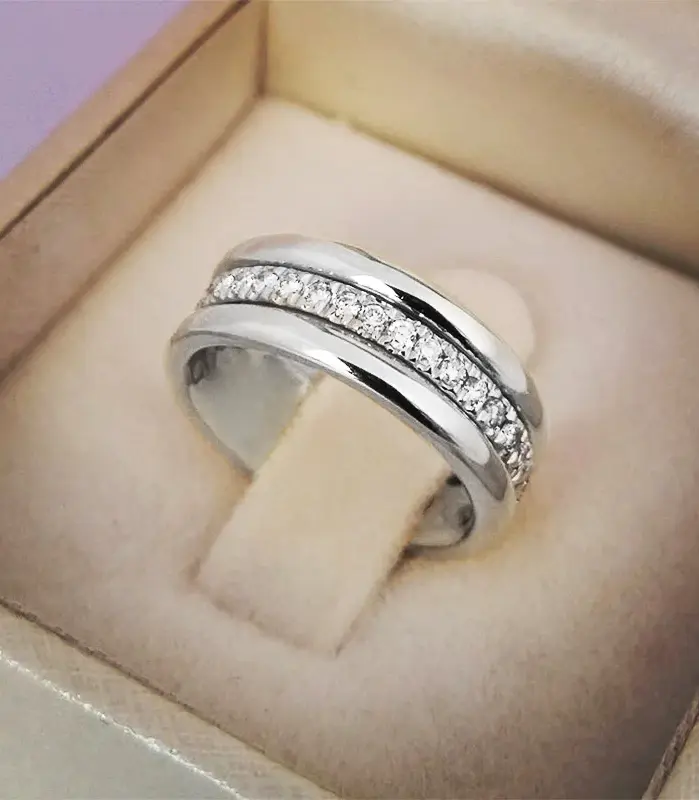 Huitan 2020 nuevo anillo de boda de moda para mujer Micro pavimentado Cubiz Zircon anillos de dedo accesorios de joyería de compromiso femenino 2