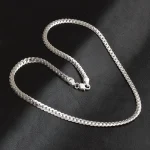20-60cm 5mm Color plata diseño de marca de lujo collar noble cadena para mujer hombres joyería de compromiso de boda de moda 10