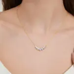 Collar de moissanita U-Smile D VVS1 para mujer, collares de lujo con Diamon de laboratorio brillante de Color D, Plata de Ley 925 con certificado 6