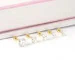 1 par/2 uds., pendientes de cristal de acero inoxidable para mujeres y hombres, joyería para las orejas de circonia cúbica transparente redonda de 4 puntas para el trago 6