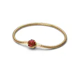 Pulseras de plata de ley 925 con forma de corazón, flor roja, Clip de estrella, pulsera de cadena de serpiente, brazaletes de amor, joyería fina DIY 4 Pulseras de plata de ley 925 con forma de corazón, flor roja, Clip de estrella, pulsera de cadena de serpiente, brazaletes de amor, joyería fina DIY 4