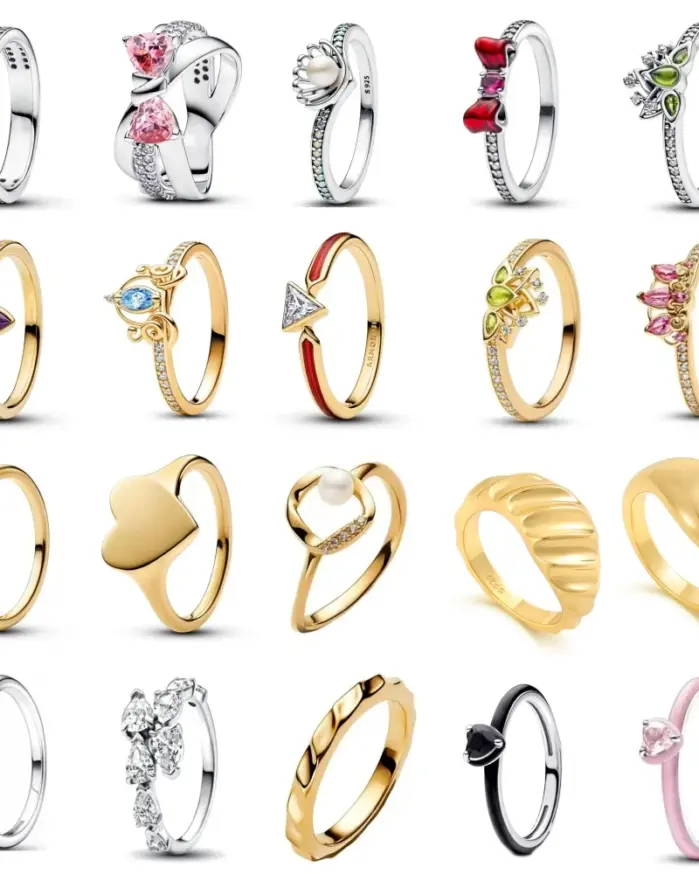 Anillo de Plata de Ley 925 con lazo rosa y perla blanca, anillos para mujer, accesorios de joyería de moda europea, regalos de corazón, Patry de boda 1