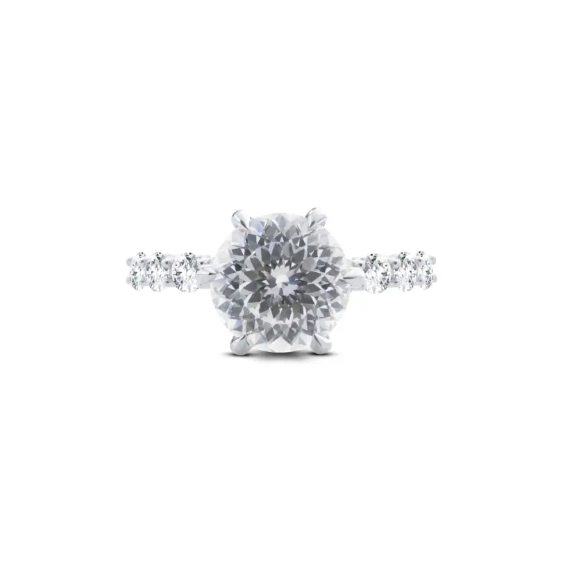 Anillo de Plata de Ley 925 para mujer, anillo de Hada de moissanita de 3/5CT con certificado, regalo de relación de Color D, joyería fina de compromiso 5