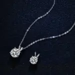 TY Plata de Ley 925, moissanita de 1-5 quilates para mujer, plata esterlina chapada en plata, Color D, collar de compromiso para boda, joyería fina 3
