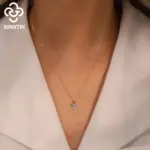 Rinntin-colgante de corazón de diamante moissanita, 1-4CT, cadena de plata de ley 925, gargantilla de fiesta, accesorios de joyería fina SMON08 6