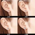 Pendientes GRA Moissanite con pluma probadora de diamantes para hombres y mujeres, pendientes de plata 925 con piedras preciosas y 2 certificados 6 Pendientes GRA Moissanite con pluma probadora de diamantes para hombres y mujeres, pendientes de plata 925 con piedras preciosas y 2 certificados 6