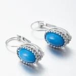 Pendientes de gancho únicos de Color dorado, pendientes de cristal ovalados verdes para mujer, regalo de aniversario, fiesta, compromiso, boda, joyería para mujer 6