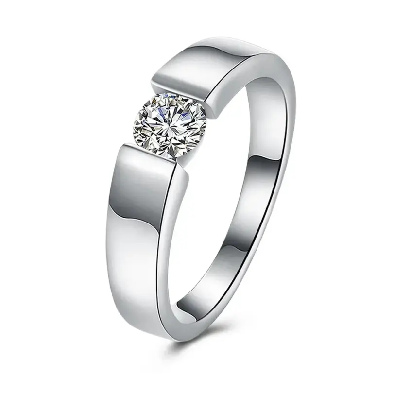 Nuevos dijes, 925 anillos de plata esterlina para mujer, impresionante cristal brillante, tamaño 7/8/9/10, joyería de boda de moda, regalos de navidad 3