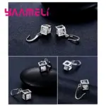 Collares de Color plata esterlina 925, pendientes, conjuntos de joyería, gran oferta, circonita cúbica, accesorio de aniversario de compromiso para mujeres y niñas 2