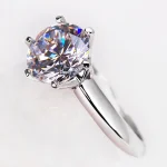 Perder dinero venta solitario Color plata anillo 7mm AAAA circón CZ compromiso anillos de boda para mujer anillo 5