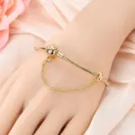 Pulsera Original de Plata de Ley 925 con Dijes, 17-20CM, Corazón Dorado, Llave del Amor, Trébol, Brazalete, Joyería para Mujer, Regalo 4