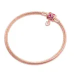 Pulseras de plata de ley 925 con forma de corazón, flor roja, Clip de estrella, pulsera de cadena de serpiente, brazaletes de amor, joyería fina DIY 6 Pulseras de plata de ley 925 con forma de corazón, flor roja, Clip de estrella, pulsera de cadena de serpiente, brazaletes de amor, joyería fina DIY 6