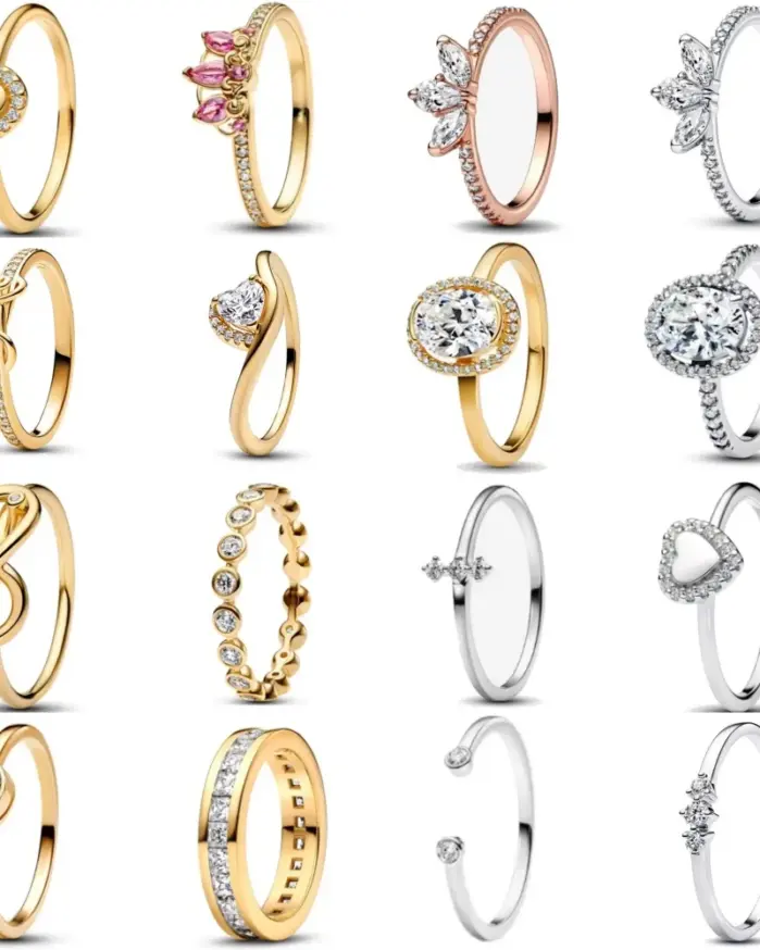 Nuevo anillo de plata 925 en forma de corazón, tamaño 6, 7, 8, 9, adecuado para el Día de San Valentín, regalo de vacaciones para mujer, joyería de moda DIY de alta gama 1