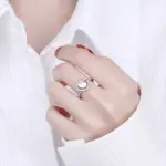 Anillo de Plata de Ley 925 con corazón de circón 5A para mujer y hombre, joyería de boda, abalorio de compromiso, regalo de moda para fiesta, anillo de alta calidad 4