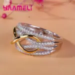 Anillo de amor infinito, Plata de Ley 925, Color brillante, circonita cúbica, lazo, letra 8, joyería de promesa de eternidad para mujer y novia 4