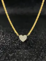 Collar de corazón de amor repleto de circonita para mujer, de Plata de Ley 925, joyería fina de lujo de alta calidad para compromiso y boda 6 Collar de corazón de amor repleto de circonita para mujer, de Plata de Ley 925, joyería fina de lujo de alta calidad para compromiso y boda 6