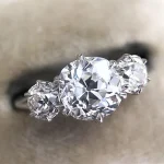 anillo de compromiso de circonia cúbica para mujer, sortija de boda, cristal brillante, diseño contraído, joyería caliente 6