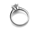 Anillo clásico de Plata de Ley 925 de lujo para mujer, joyería de seis garras, anillo de diamante simple de 70 quilates, anillo de mujer de imitación de diamante 5
