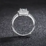 Nuevo Anillo de Plata de Ley 925 con circonita 5A brillante para mujer, joyería de boda, abalorio de compromiso, regalo de moda para fiesta, anillo de alta calidad 3