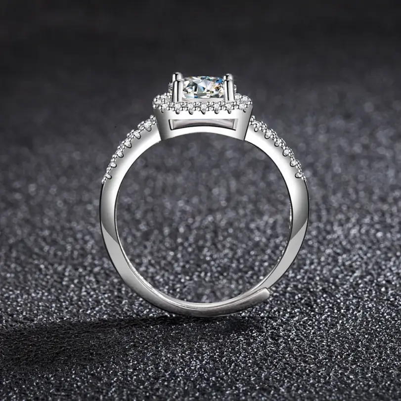 Nuevo Anillo de Plata de Ley 925 con circonita 5A brillante para mujer, joyería de boda, abalorio de compromiso, regalo de moda para fiesta, anillo de alta calidad 3