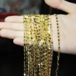Exquisito collar relleno de Color dorado de 18 quilates para mujeres y hombres, cadena de joyería de tamaño 16-30 pulgadas, venta al por mayor 4