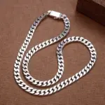 Pulsera de plata de ley 100% S925, joyería de plata Punk S925 de 8MM que nunca se decolora, regalos de joyería para hombres y mujeres 4