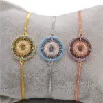 🧿 Pulsera "Amuleto Soberano" – Ojo Turco en Micro-Pavé y Oro 5