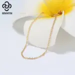 Rinntin-collar de cadenas de eslabones de Cable para mujer, de Plata de Ley 925 de oro de 18K, accesorios de cadena de cuello fino, joyería SC06 3 Rinntin-collar de cadenas de eslabones de Cable para mujer, de Plata de Ley 925 de oro de 18K, accesorios de cadena de cuello fino, joyería SC06 3
