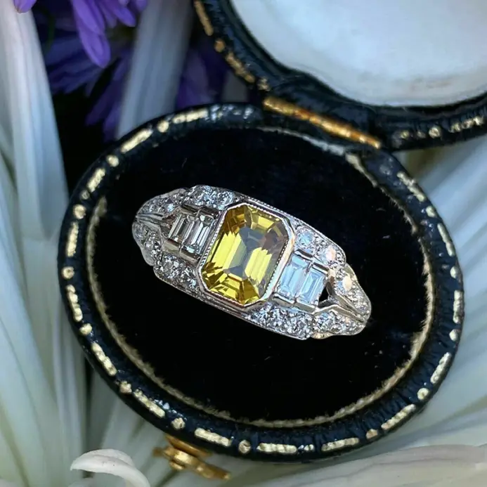 nuevos y novedosos anillos para dedo para mujer, joyería preciosa de circonia amarilla brillante para compromiso, accesorios exquisitos para boda 1